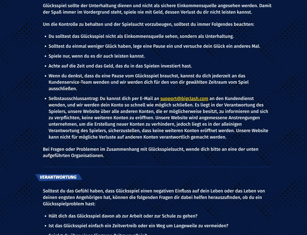 Konto-Verifizierung (KYC) – BigClash